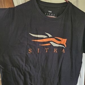 Black and Orange Men's Shirt